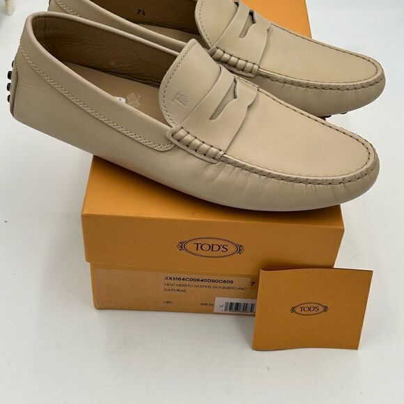 Men’s Tod’s leather driver loafers size 7.5 made in Italy